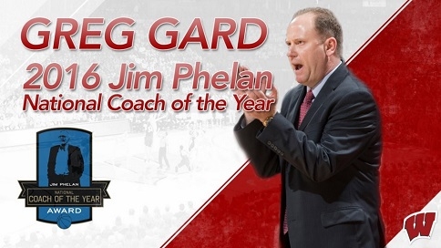 Badgers’ Gard named coach of year