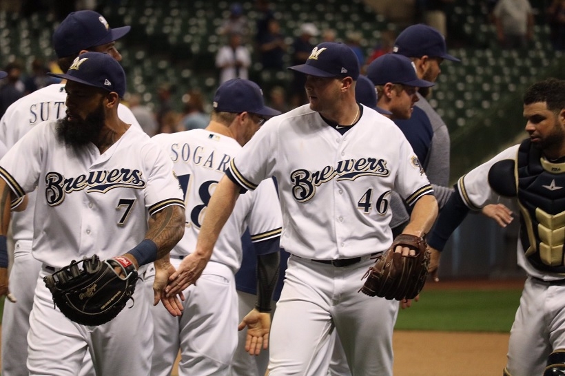 Garza, Broxton lift Brewers to sweep of Orioles