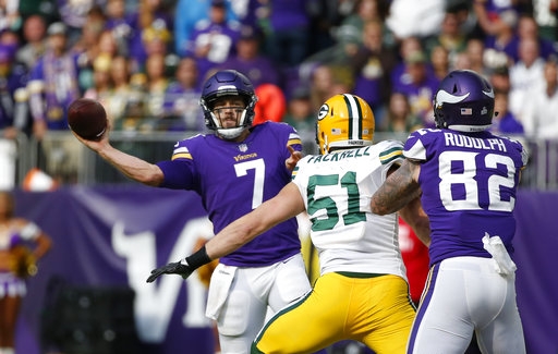 Keenum, Flacco with role reversals for Vikings and Ravens