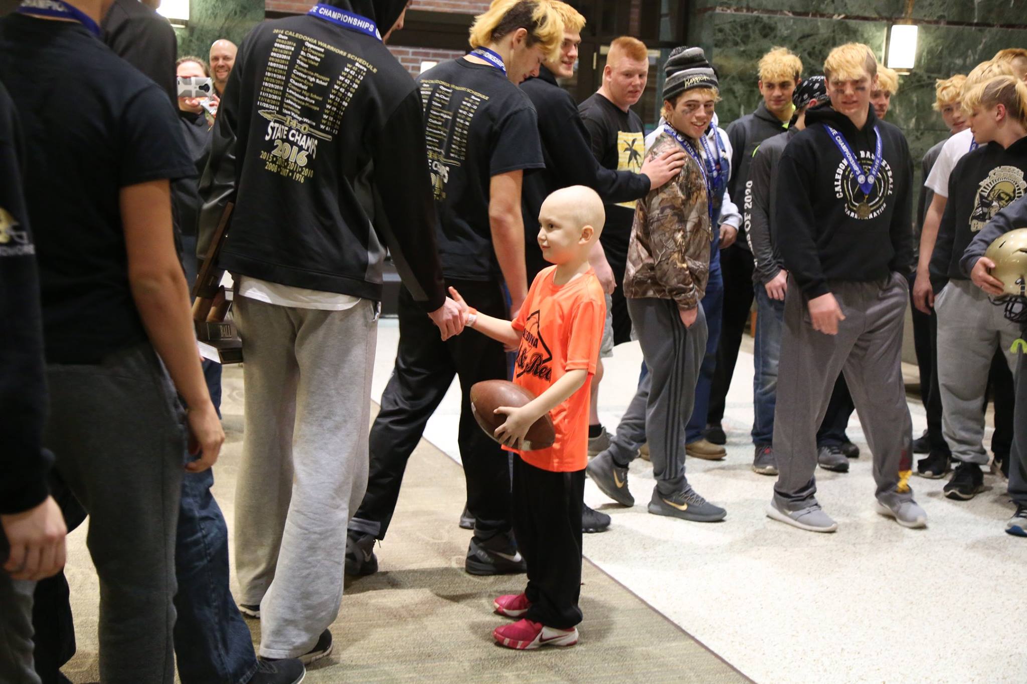 After 41 consecutive wins and 3rd state championship, Caledonia meets real hero