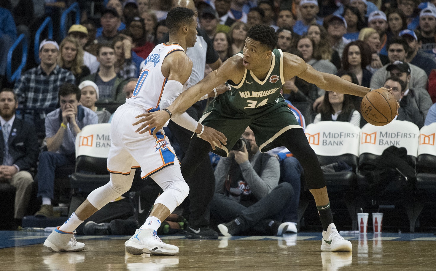 WATCH: Giannis dunks on Westbrook for the win. No he didn’t step out of bounds