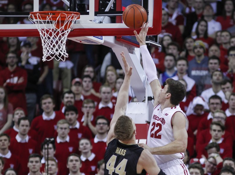 Happ’s double-double leads Wisconsin over No. 6 Purdue