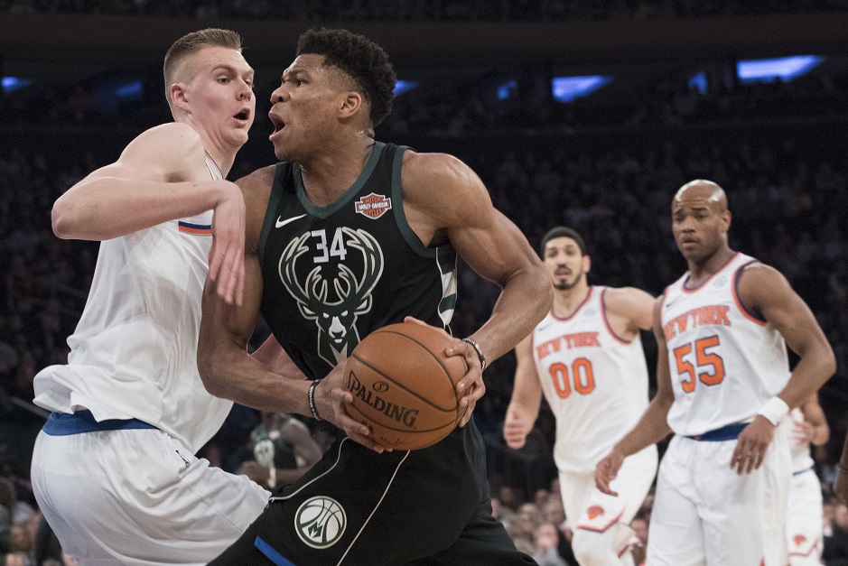 DUNK OF THE YEAR: Giannis leaps over Hardaway Jr. on lob from Middleton