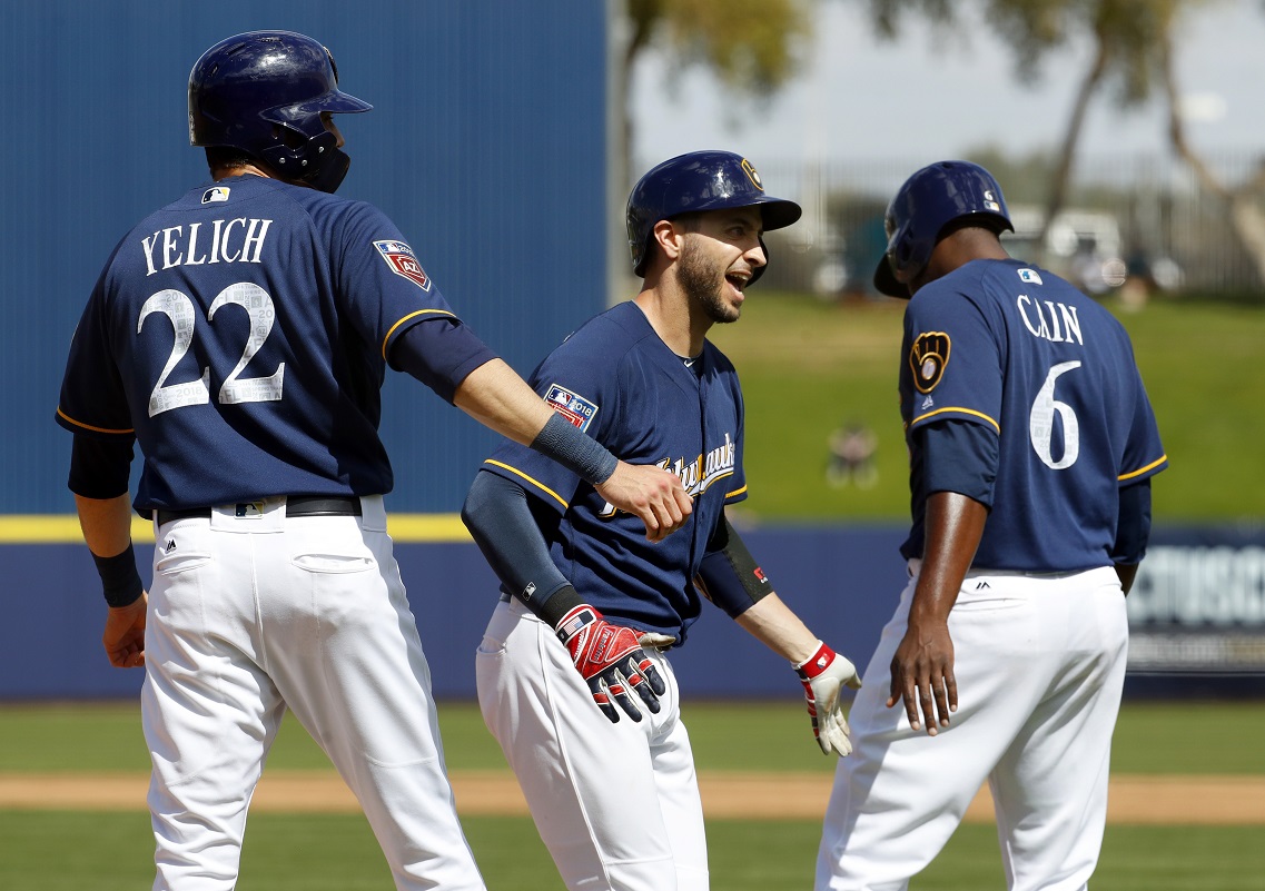 Brewers' Ryan Braun pays homage to Christian Yelich with home run