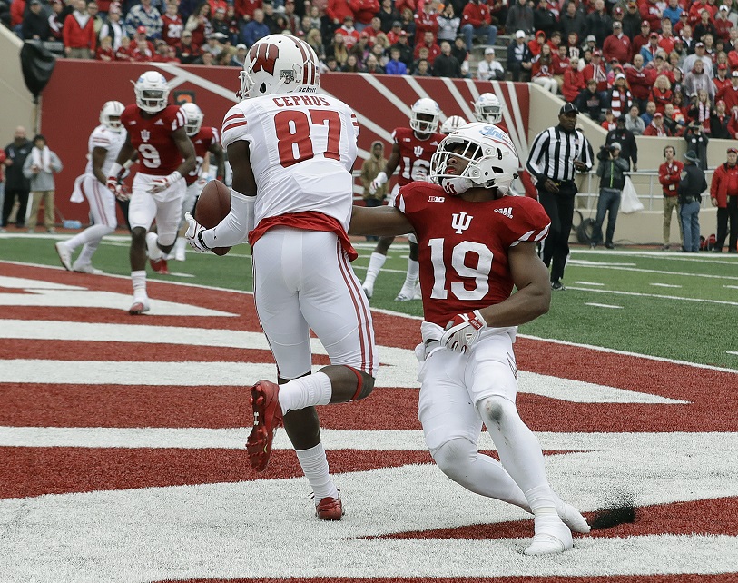 Wisconsin WR Cephus charged with felony sexual assault
