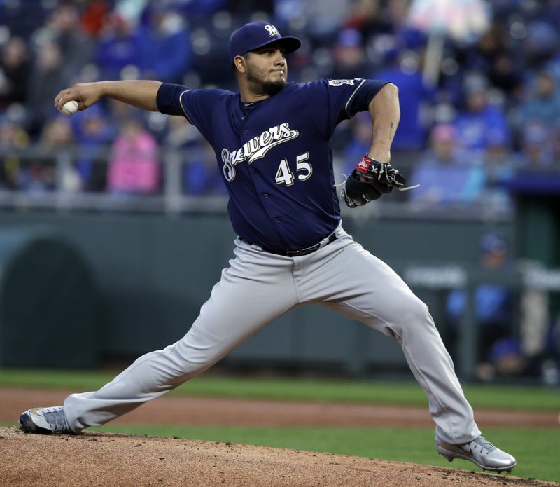 Chacin picked to start Brewers’ opener against St. Louis