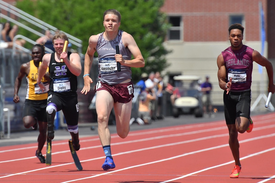 UW-L’s 400 relay gets top time in prelims at NCAA DIII national championships