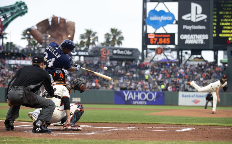 Shaw’s two-run homer in ninth the difference, as Brewers hold off Giants