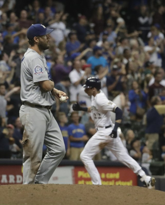 Yelich, Brewers get to Kershaw in 4-2 win over Dodgers