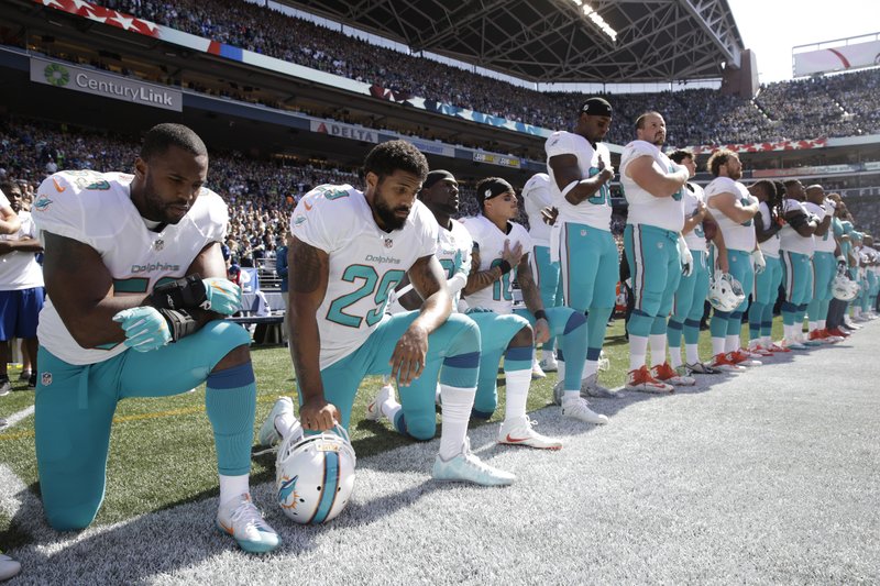 Dolphins owner says he was keeping options open on anthem