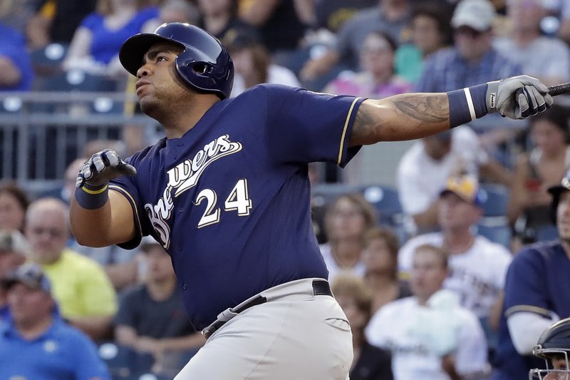 Aguilar hits another HR, leads NL, but Brewers fall in Pittsburgh