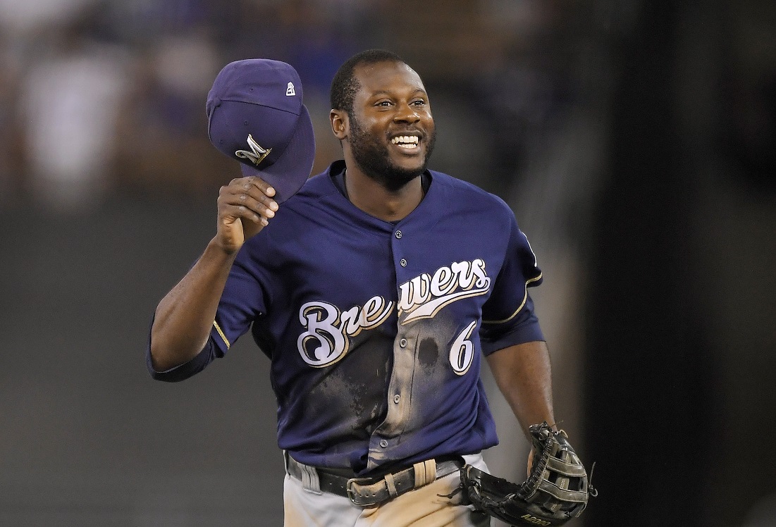 Cain gets Brewers on board first in Game 5 vs. Dodgers