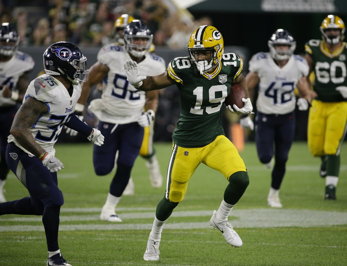 Green Bay’s three rookie receivers have so-so debut