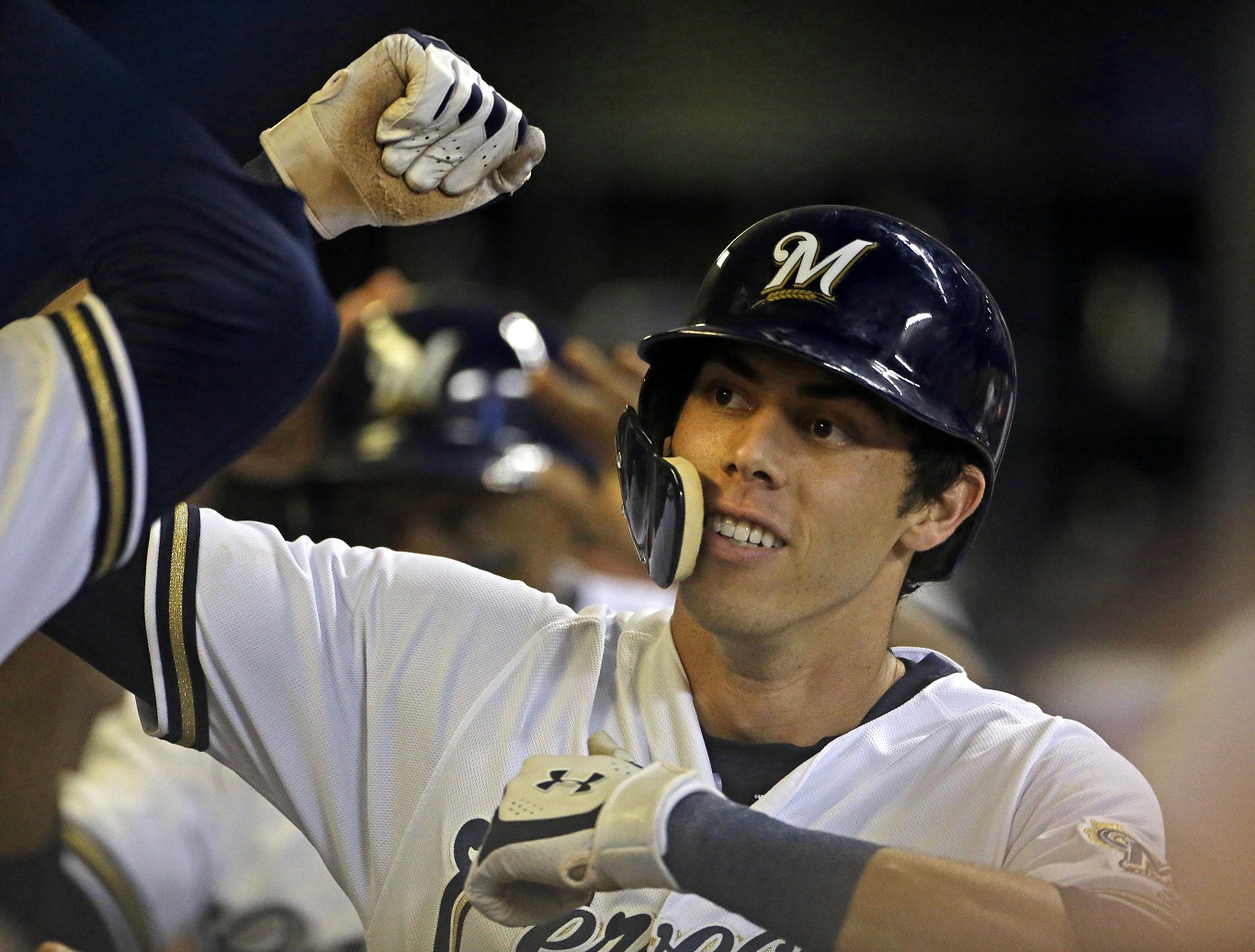 WATCH: After hitting for cycle, Yelich talks to kid who caught the HR