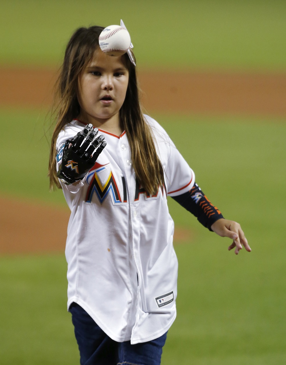 Eight-year-old Hailey Dawson completes “Journey to 30,” throwing pitch at ever MLB park with 3D-printed hand