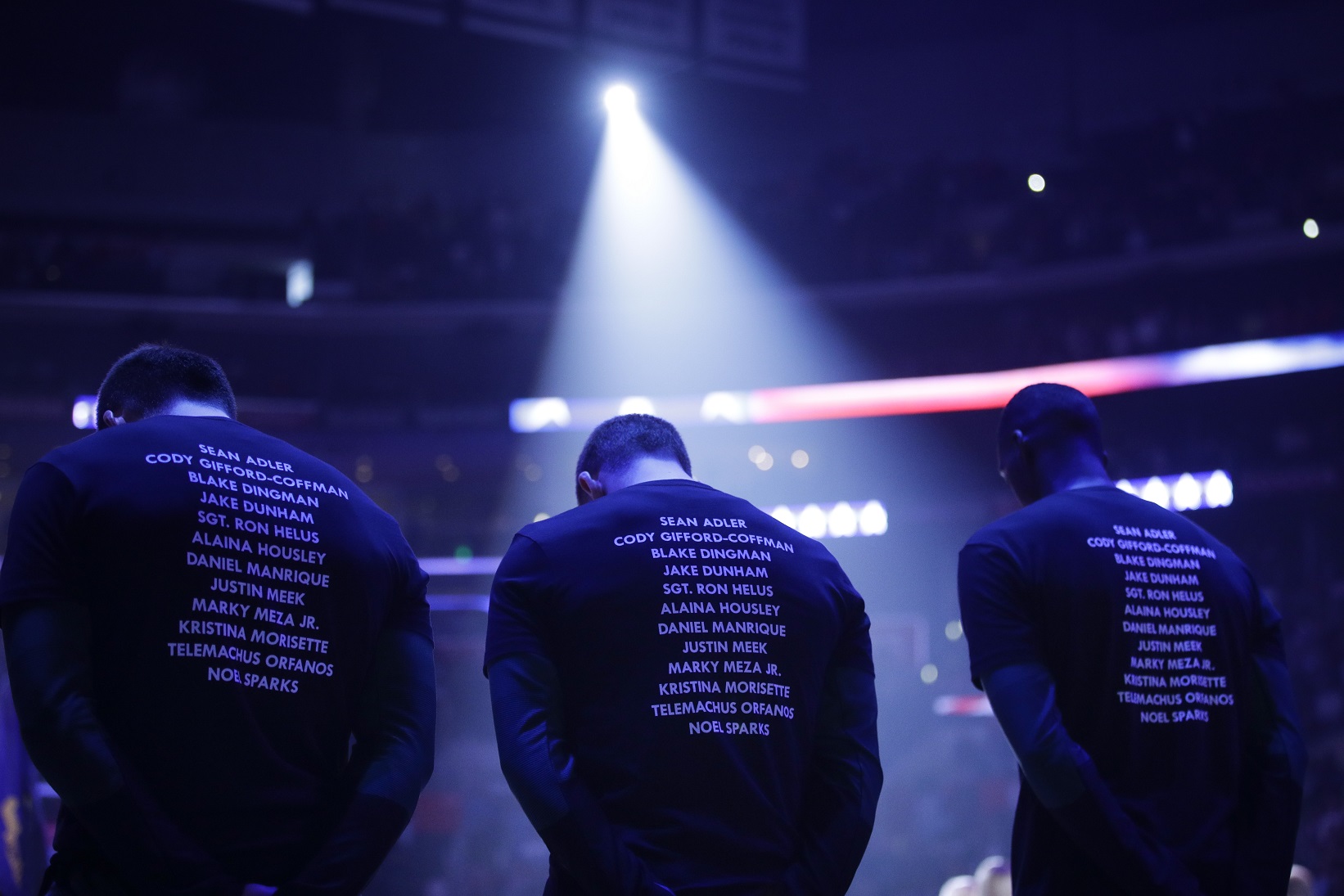 ENOUGH: Bucks, Clippers pay tribute to Thousand Oaks shooting victims, decry gun violence