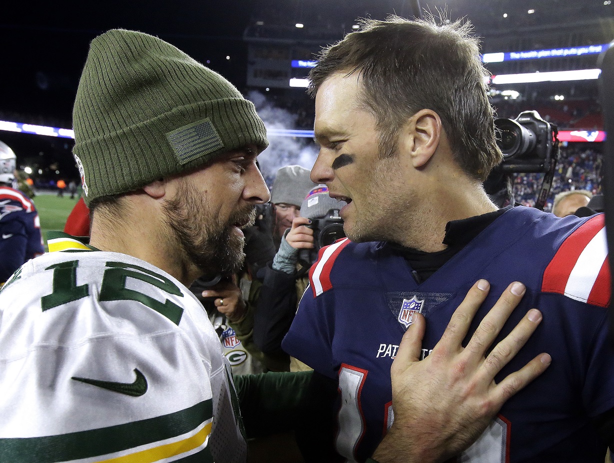 Tom Brady, Aaron Rodgers meet for only 5th time as starters