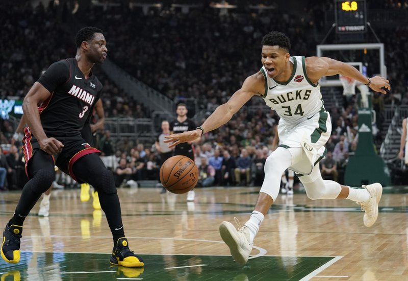 Antetokounmpo has triple-double as Bucks crush Heat