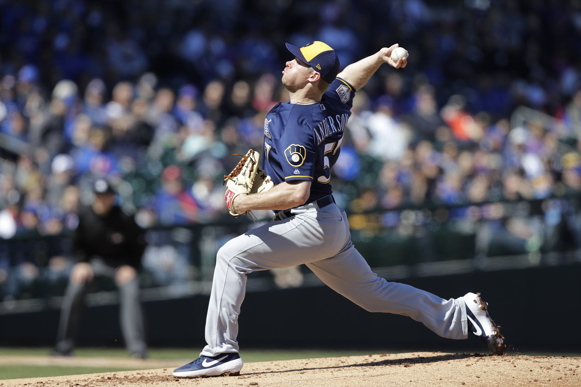 Anderson takes mound, as Brewers home three-game series against Marlins at Miller Park