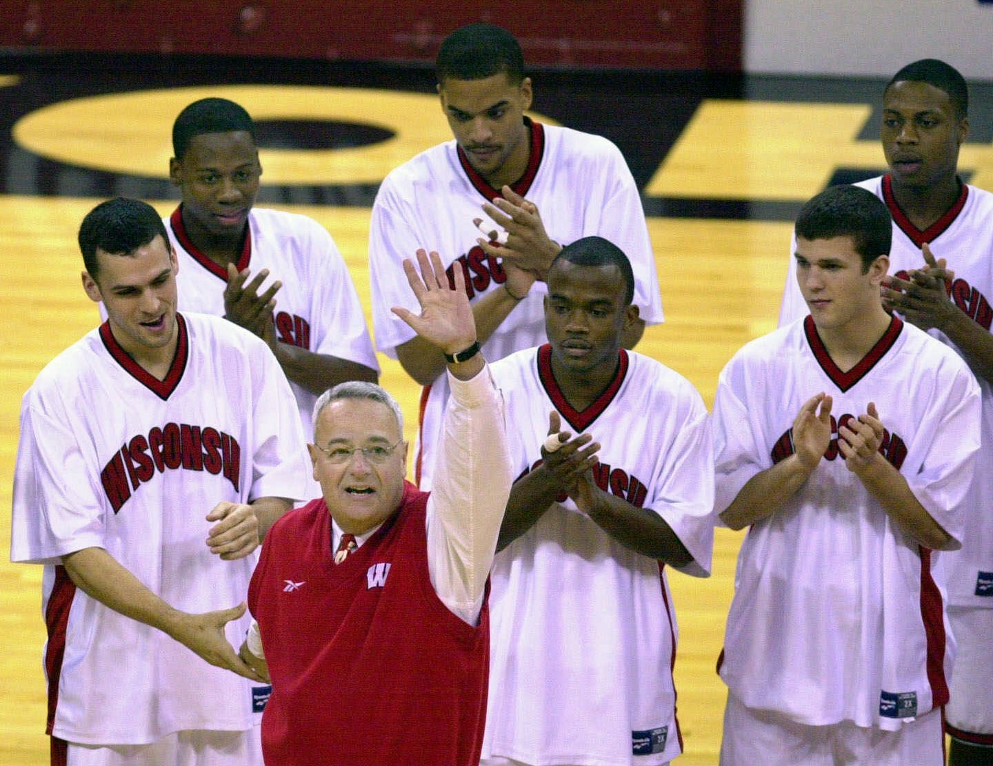 Proud pop: Wisconsin’s Dick Bennett beams as son leads Virginia to title