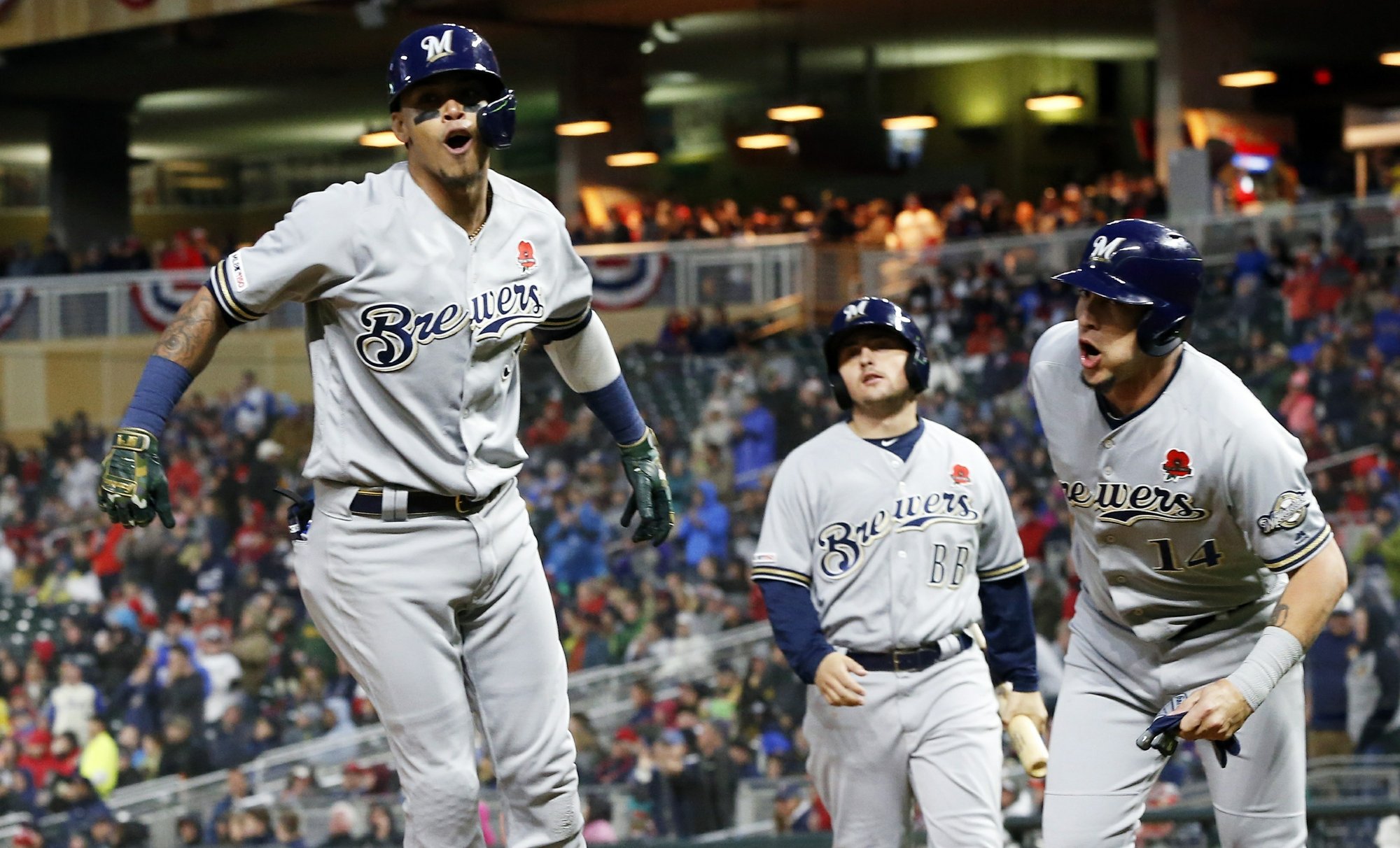 Arcia’s HR gives Brewers 5-4 win, stopping Twins streak at 6