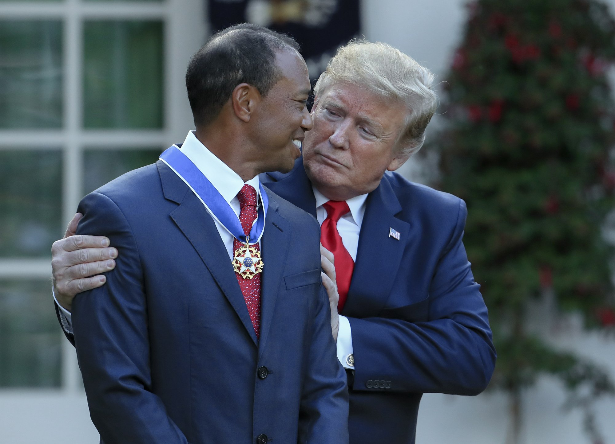 Trump awards medal to Tiger Woods, calls him ‘true legend’