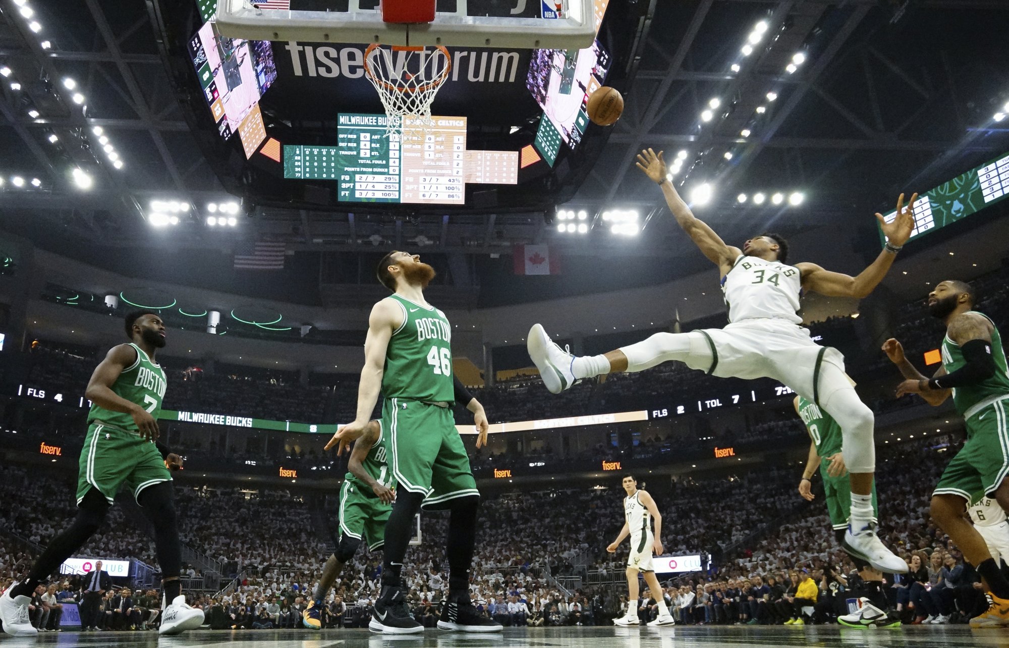 Antetokounmpo powers Bucks past Celtics 123-102 in Game 2