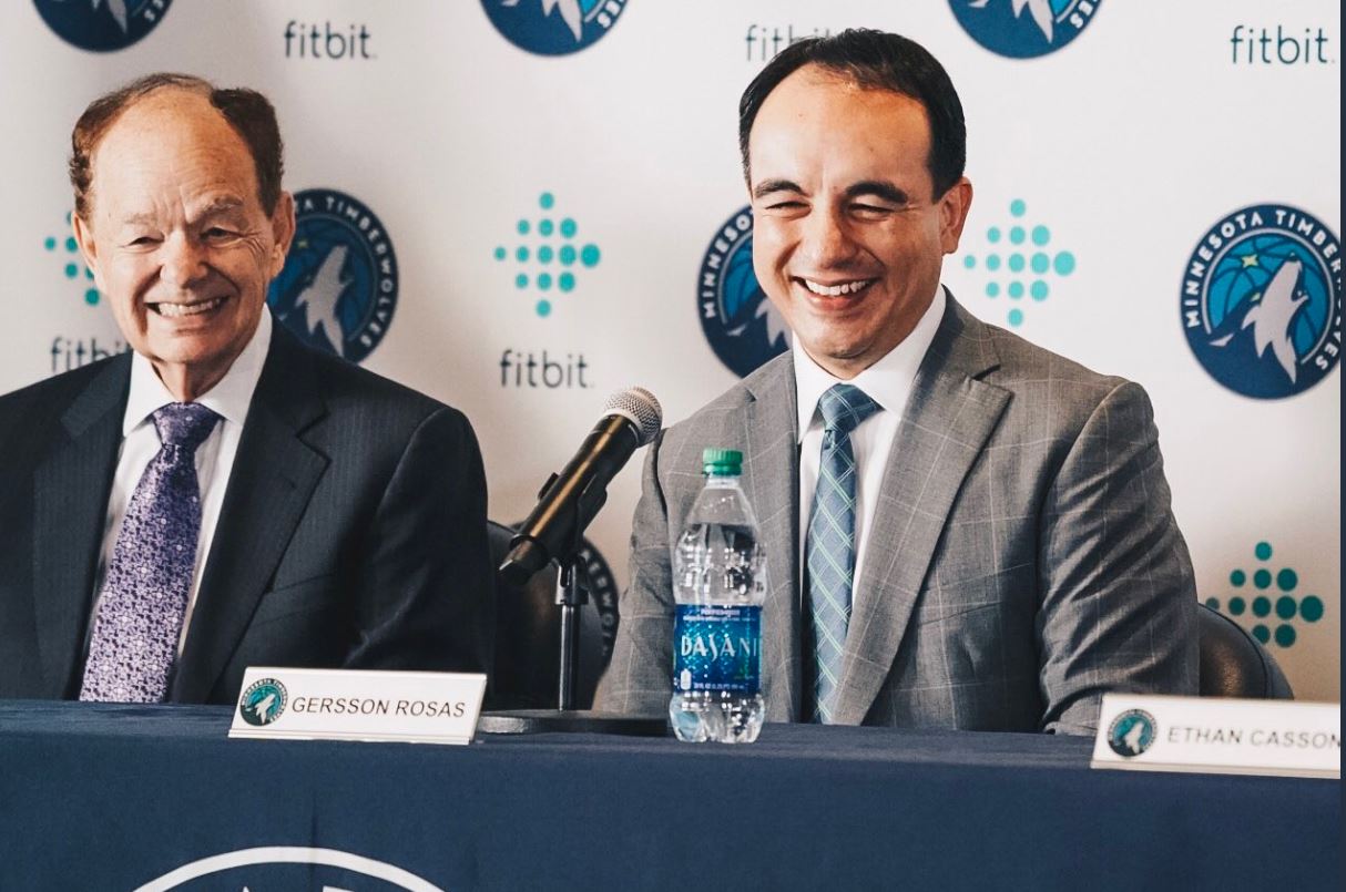 New T-wolves president Rosas vows aggression, collaboration