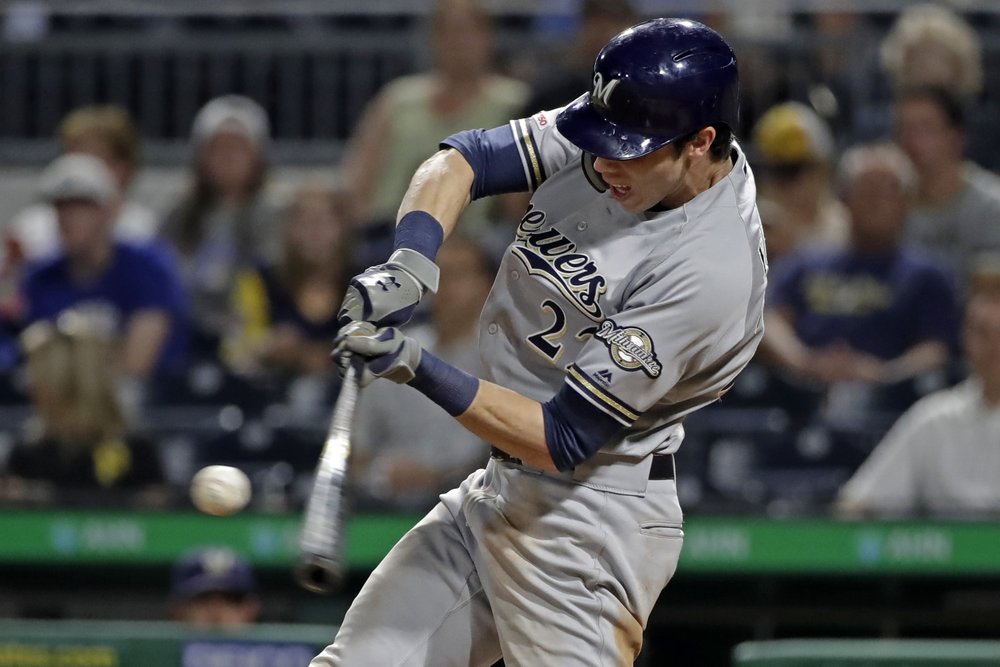 Yelich homers twice, Brewers beat Pirates 9-7