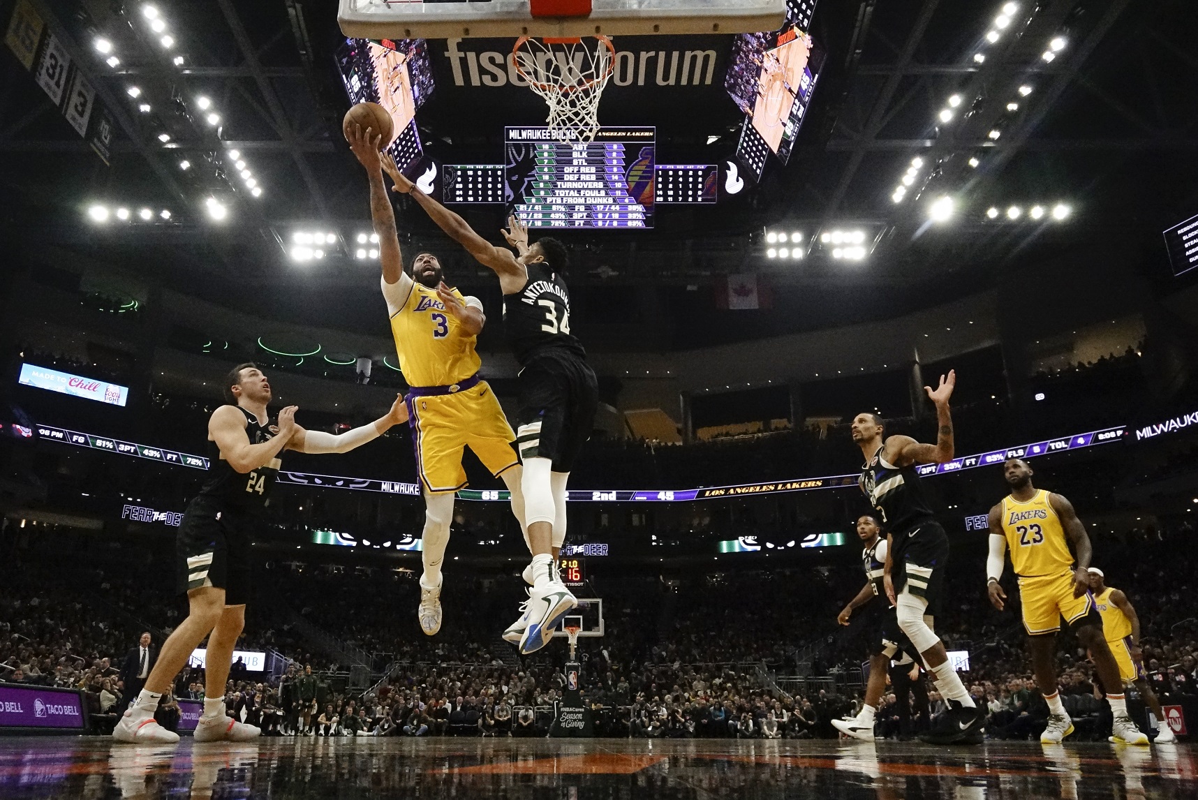 LeBron, AD huge for Lakers, but Giannis, Bucks take it 111-104