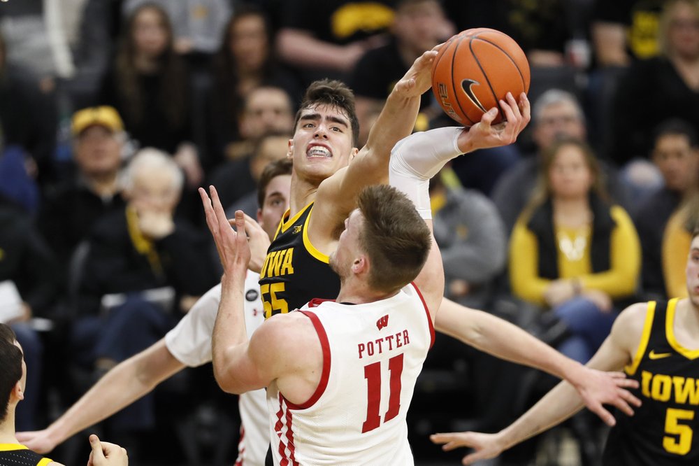 Kobe King sits, as No. 18 Iowa ends game with 23-5 rally to beat Badgers