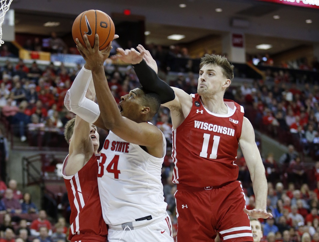 King scores 13 as Badgers rally to upset No. 5 Ohio State