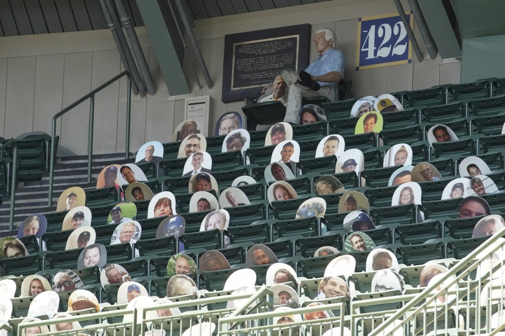 Get up! Get up! Get out to Section 422 to see Bob Uecker's new statue Friday