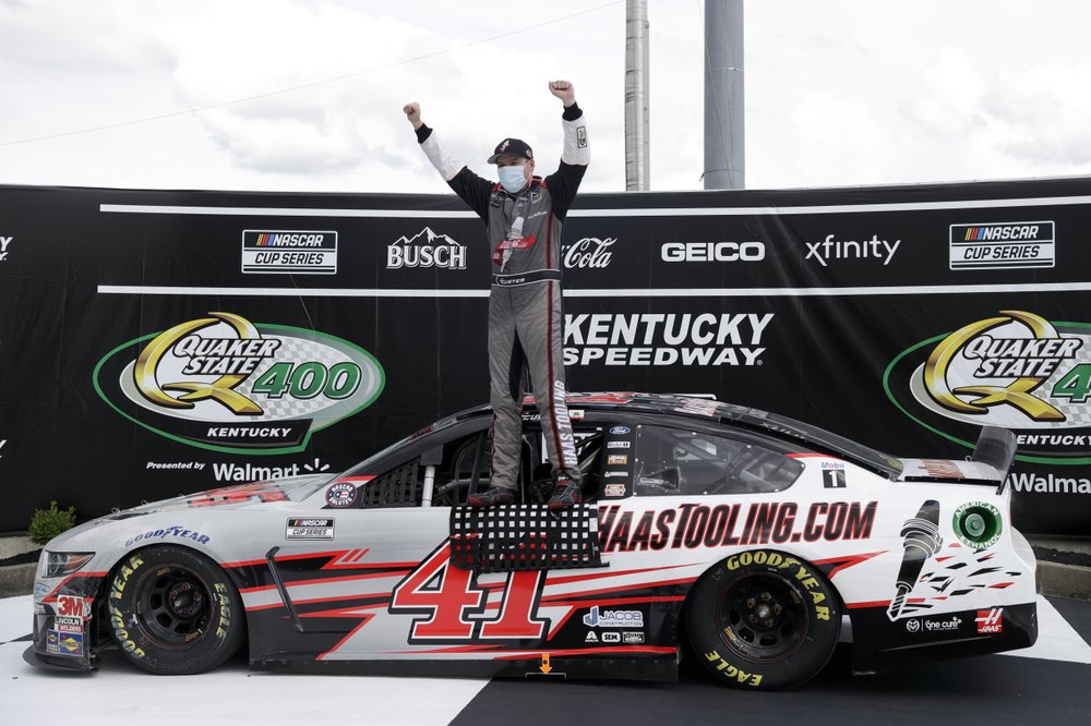 NASCAR Cup rookie Cole Custer wins in upset at Kentucky