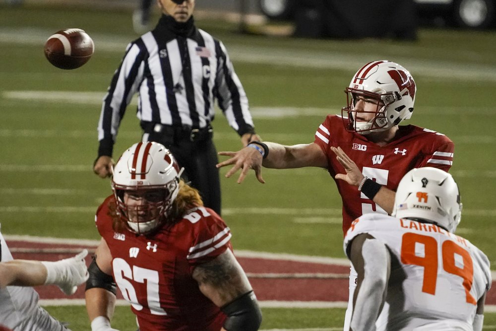 Wisconsin issues statement amid reports Mertz tests positive