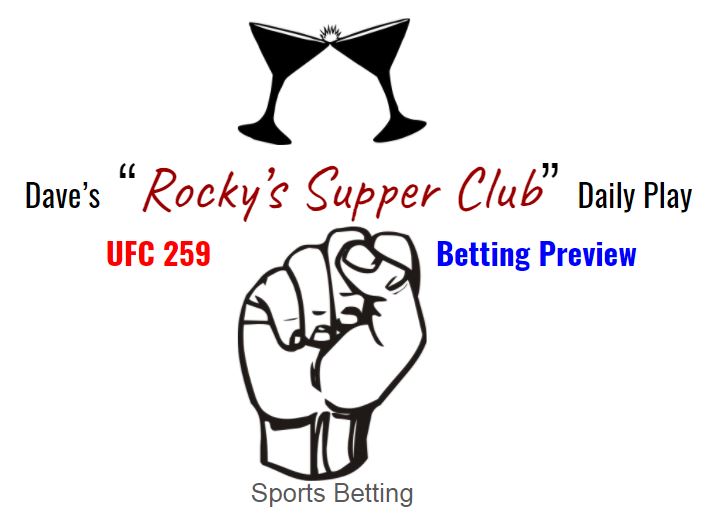 UFC 259 Main Card Betting Preview