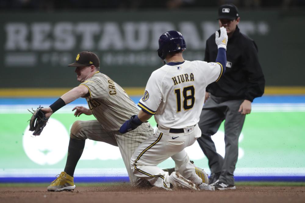 Padres rally in 9th vs Brews stalls, 9-game win streak ends
