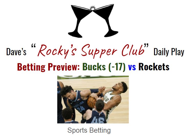 Betting Preview: Bucks vs Rockets