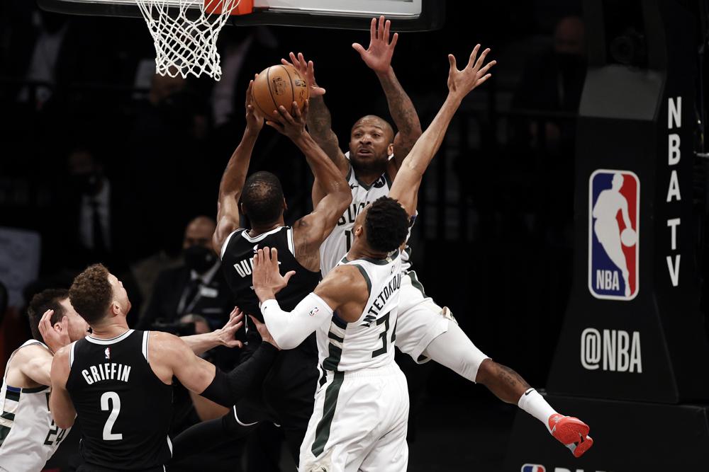 Brooklyn takes 1-0 lead into game 2 against Milwaukee