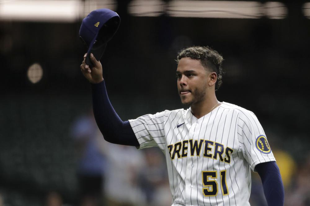 Peralta nearly throws birthday no-no, Brewers beat D’backs