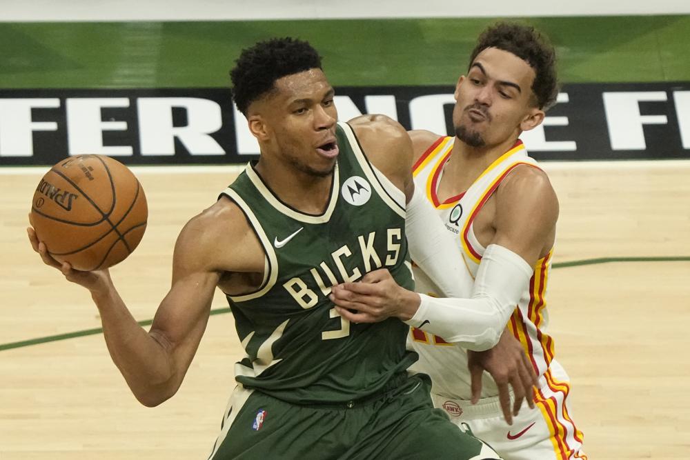 Giannis vs. Trae, as Milwaukee visits Atlanta in Conference Finals rematch