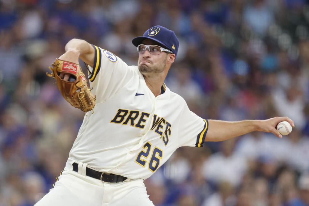 Ashby takes no-hitter into 6th, Brewers beat Pirates 3-1
