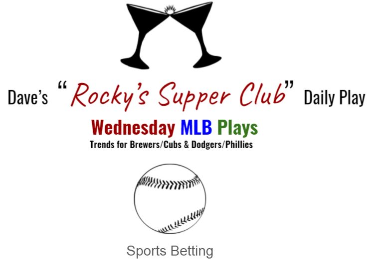 MLB Wednesday: Brewers/Cubs & LAD/Phillies