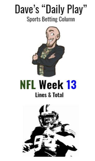 NFL Week 13 (odds & total)