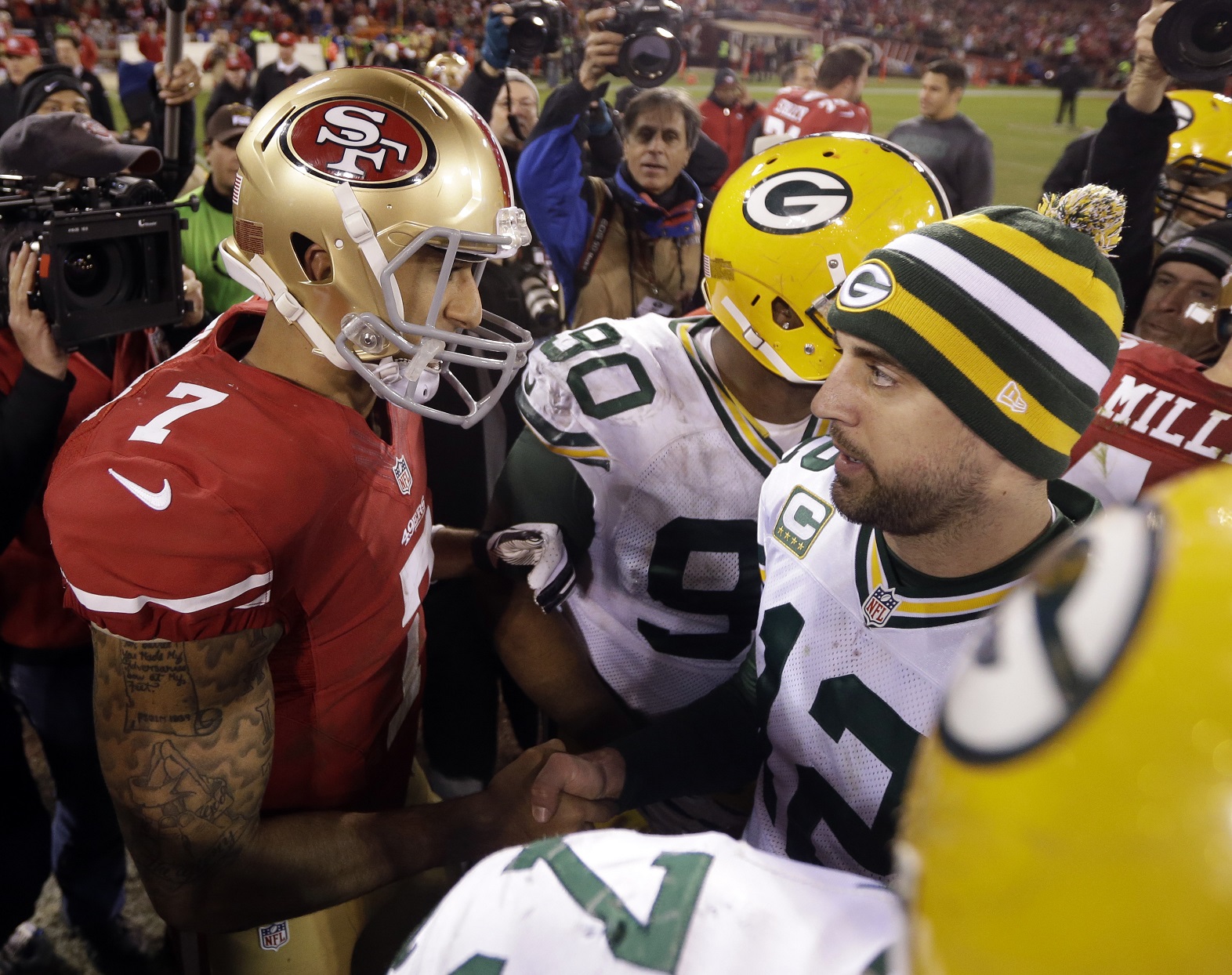 A look back at Packers-49ers playoff meetings, including a stolen