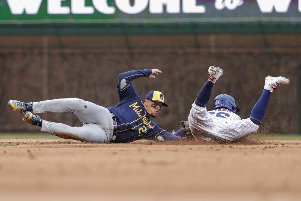 Brewers visit the Cubs to start 3-game series