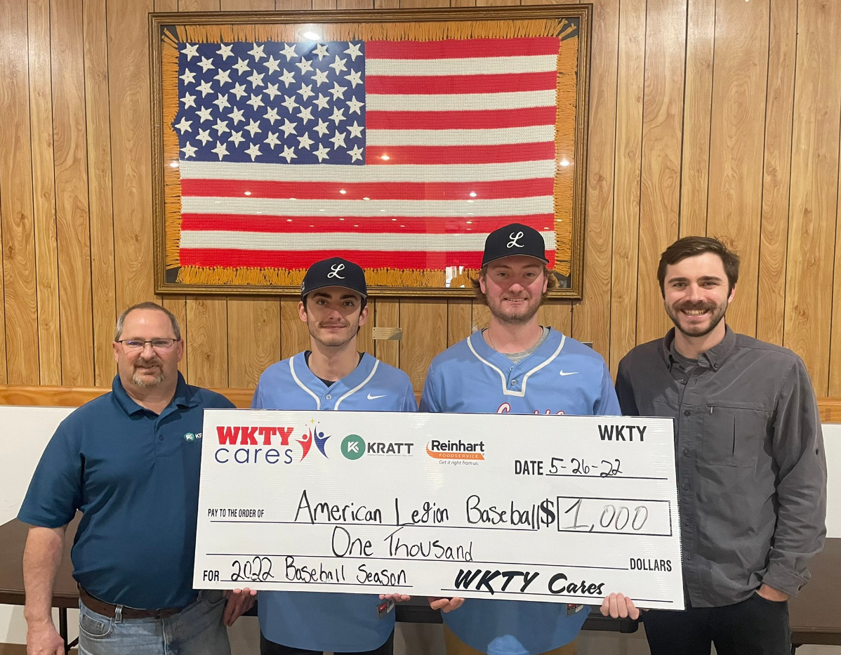WKTY Cares about Post 52 Legion Baseball