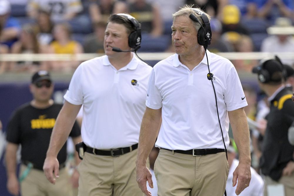 STAT WATCH: Iowa’s 76 yards against Penn State were second-fewest in Kirk Ferentz’s 25 years, his son, OC Brian Ferentz’s, first under 100 since 2017