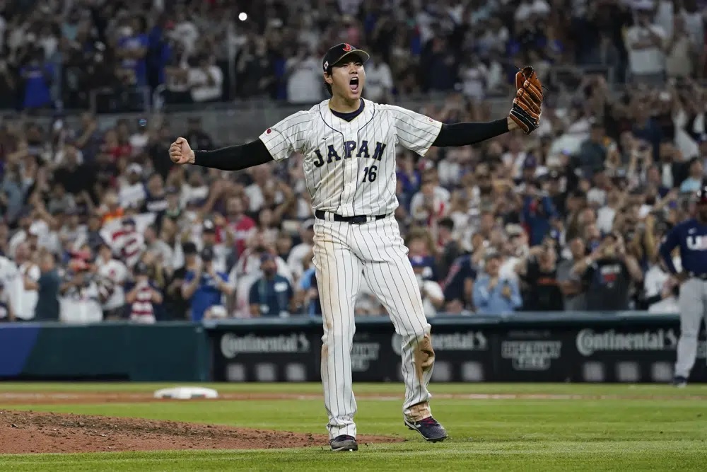 Shohei Ohtani strikes out Mike Trout to lead Japan to win over US in World Baseball Classic championship