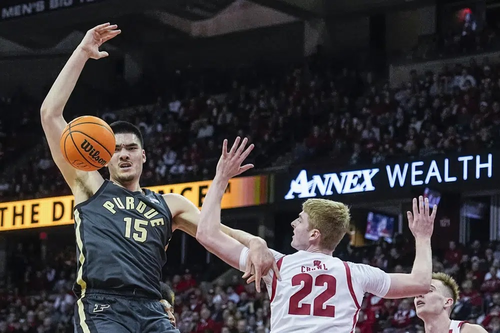 Purdue’s Edey is AP Big Ten player of year; Badgers blanked